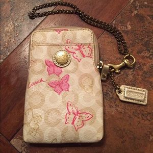 COACH phone/wallet wristlet